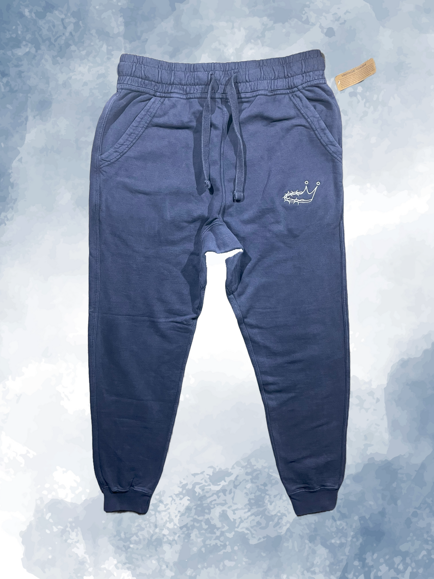 Crowned Embroidered Joggers